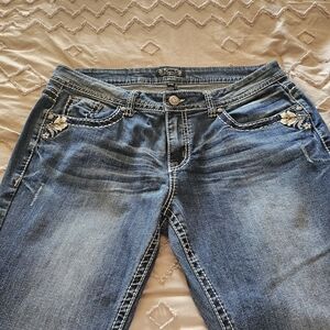 Shyanne Dark Blue Boot Cut Jeans